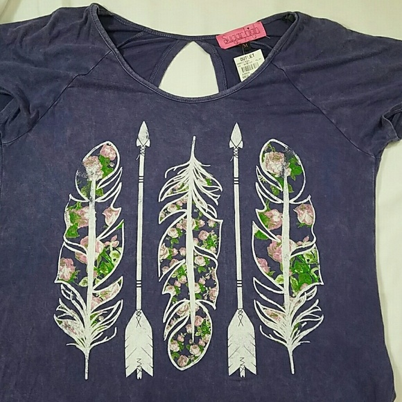 SUGAR HIGH Top Short Sleeve Top NWT Size Medium - Picture 5 of 6